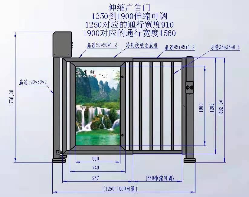 南寧直流無刷廣告門